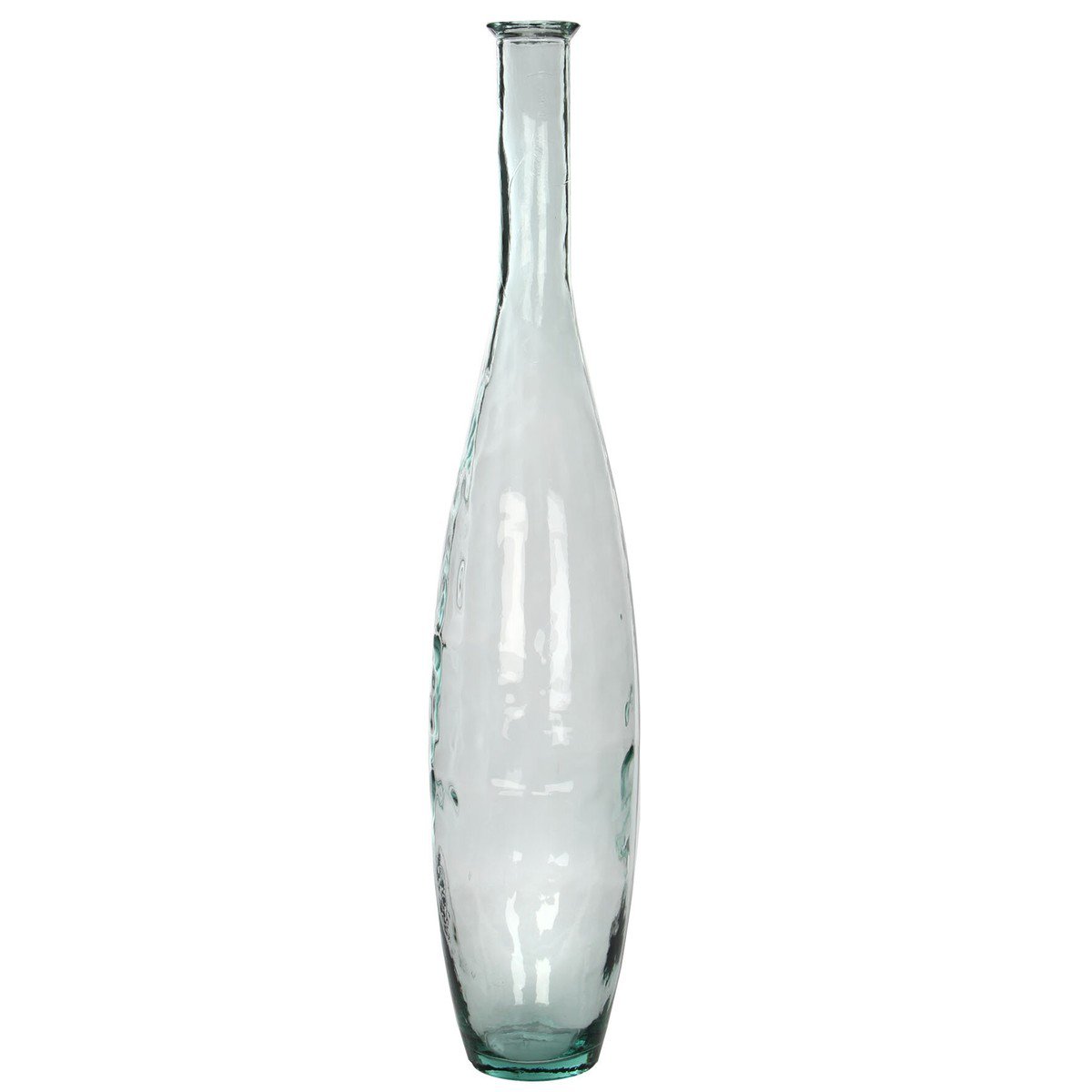 Kyara flesvaas, gerecycled glas, transparant, Ø 20 × 100 cm