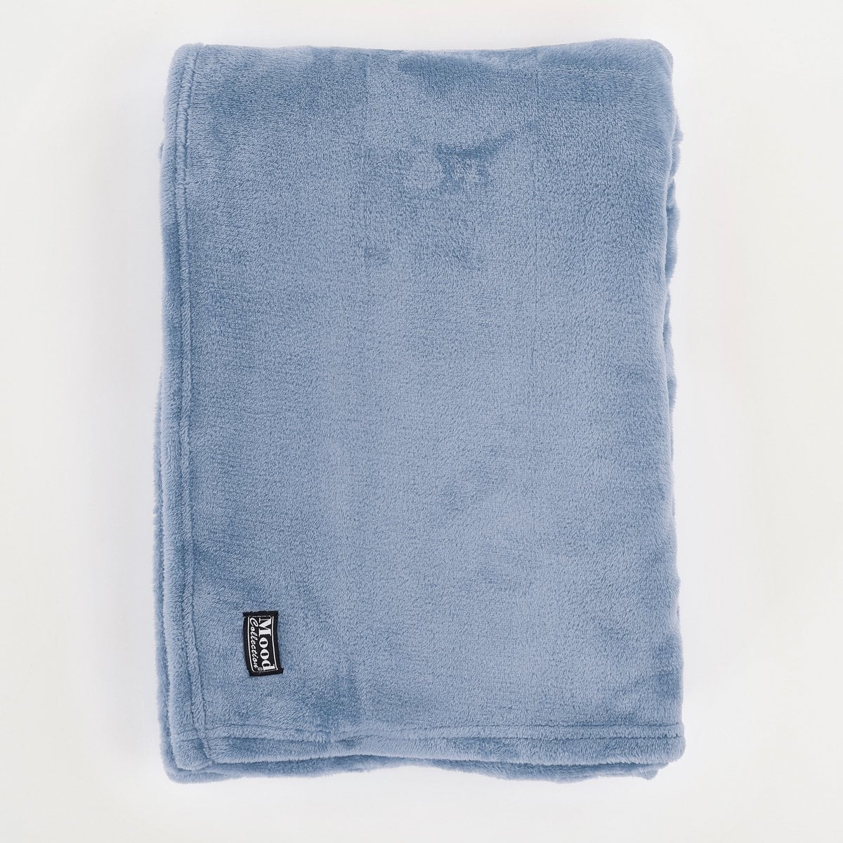 Fleece plaid Famke lichtblauw, 130 × 180 cm