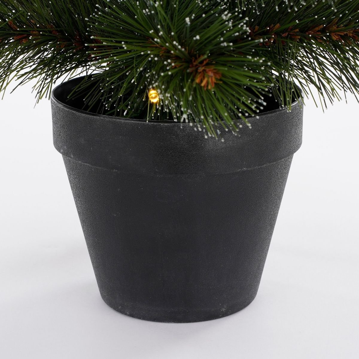 Glendon kunstkerstboom met rijp-effect en LED, 90 cm, Ø 51 cm
