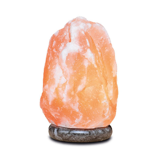 Salt Dreams rots zoutlamp met marmeren voet 2–3 kg