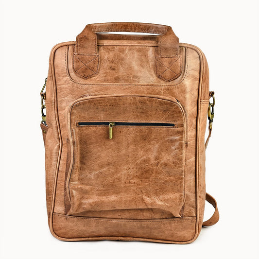 Zoya leren laptoptas en rugzak, 30 × 12 × 40 cm