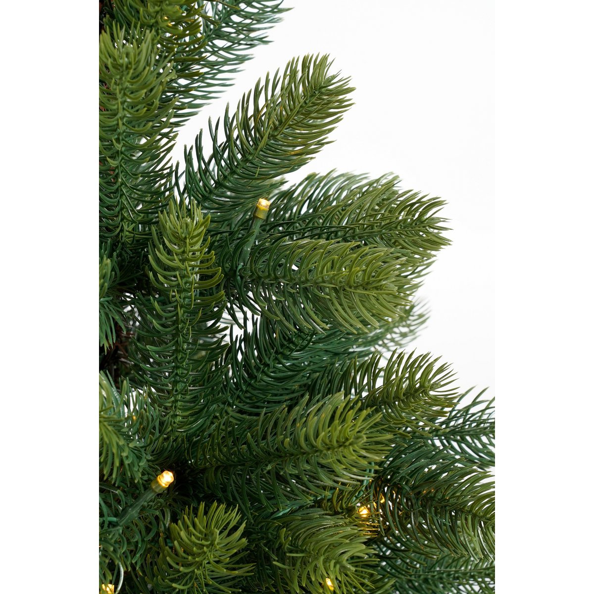 Nagoya set van 2 kunstkerstbomen en kerstkrans met verlichting, 90 cm, Ø 45 cm