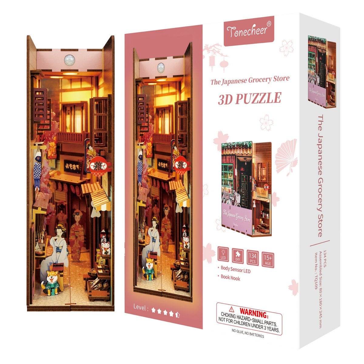 DIY book nook Japanse kruidenierswinkel, 24,5 cm