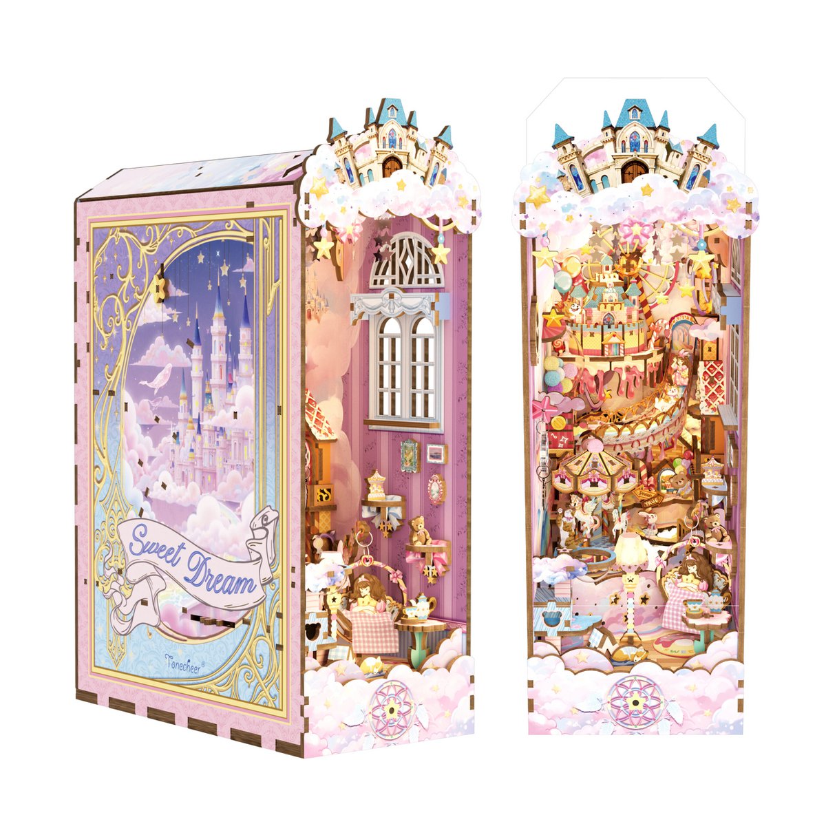 Sweet Dream book nook, 10,5 × 18,7 × 28,4 cm