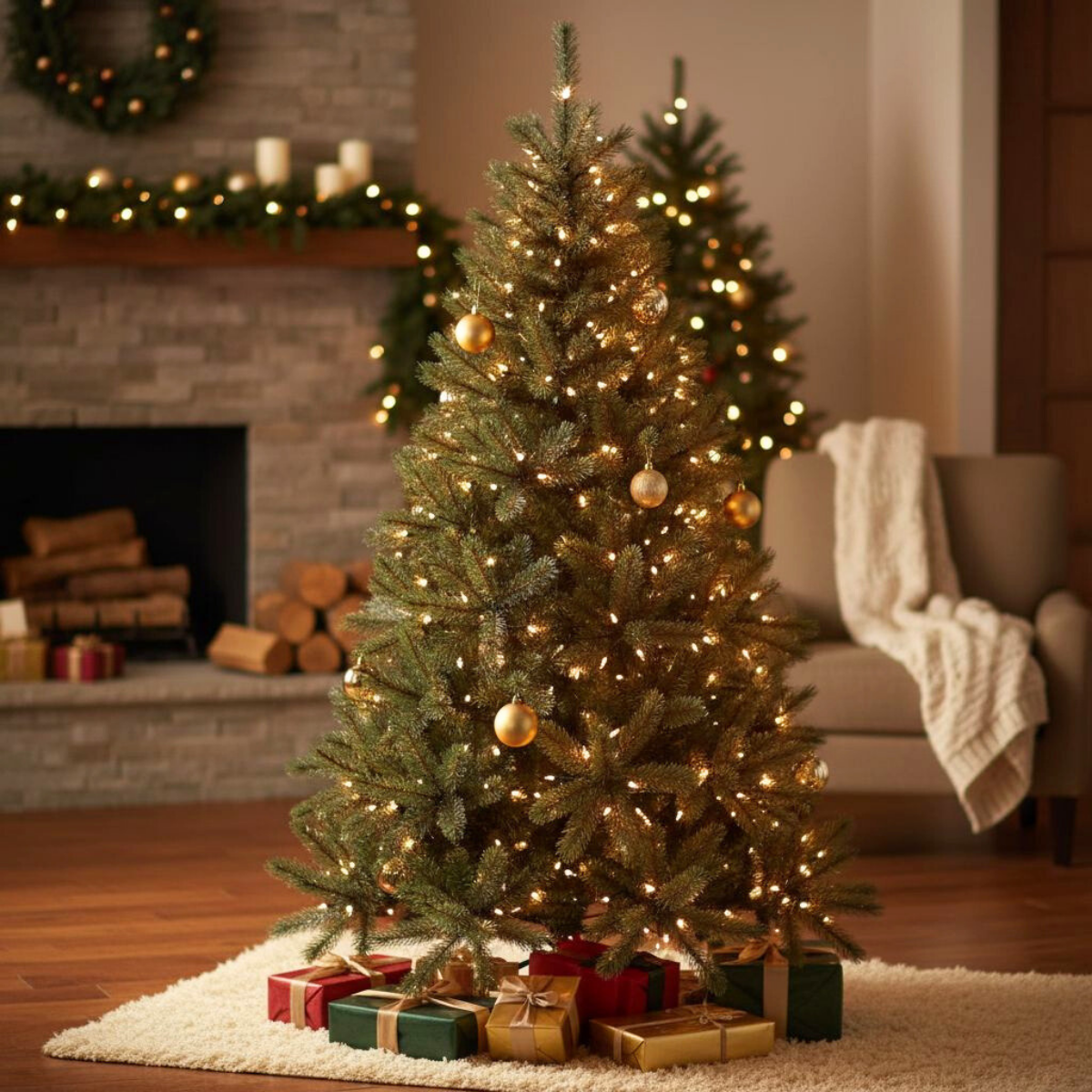 Toronto Deluxe kunstkerstboom, 120 cm, Ø 97 cm