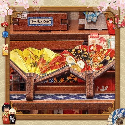 Tsukino Eogi miniatuurhuisje, 14 × 14 × 19 cm