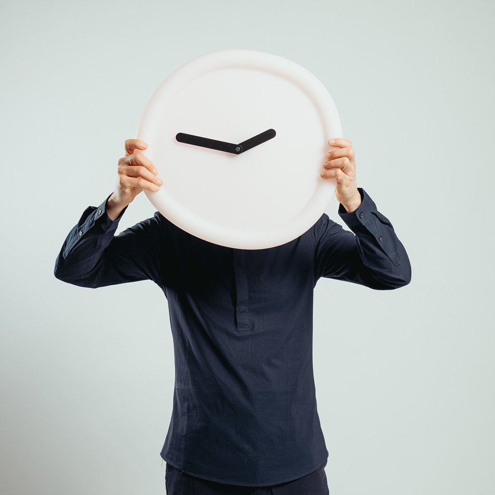 Round Clock wandklok, Ø 44 cm