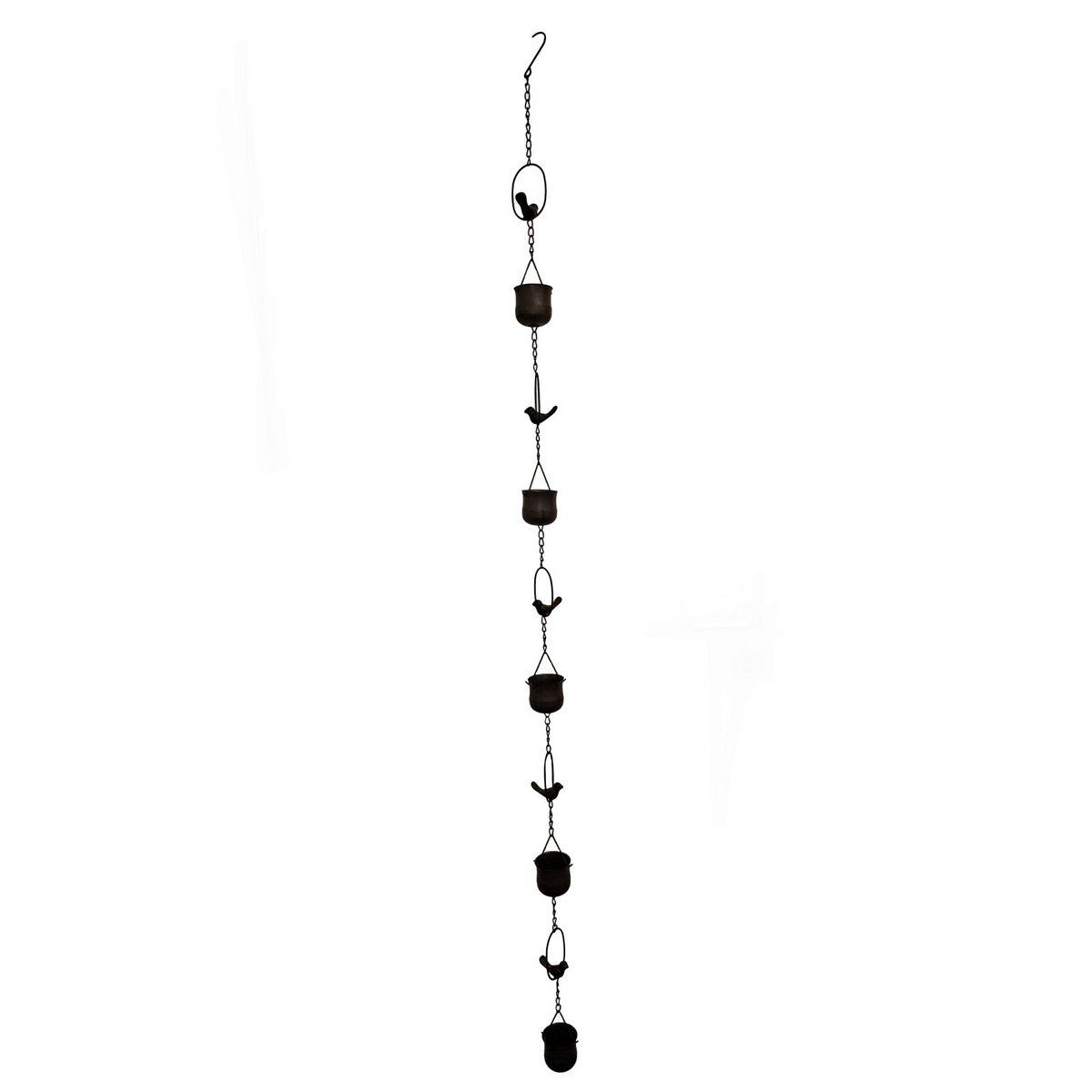 Regenketting vogel brons 166 × 12 × 12 cm
