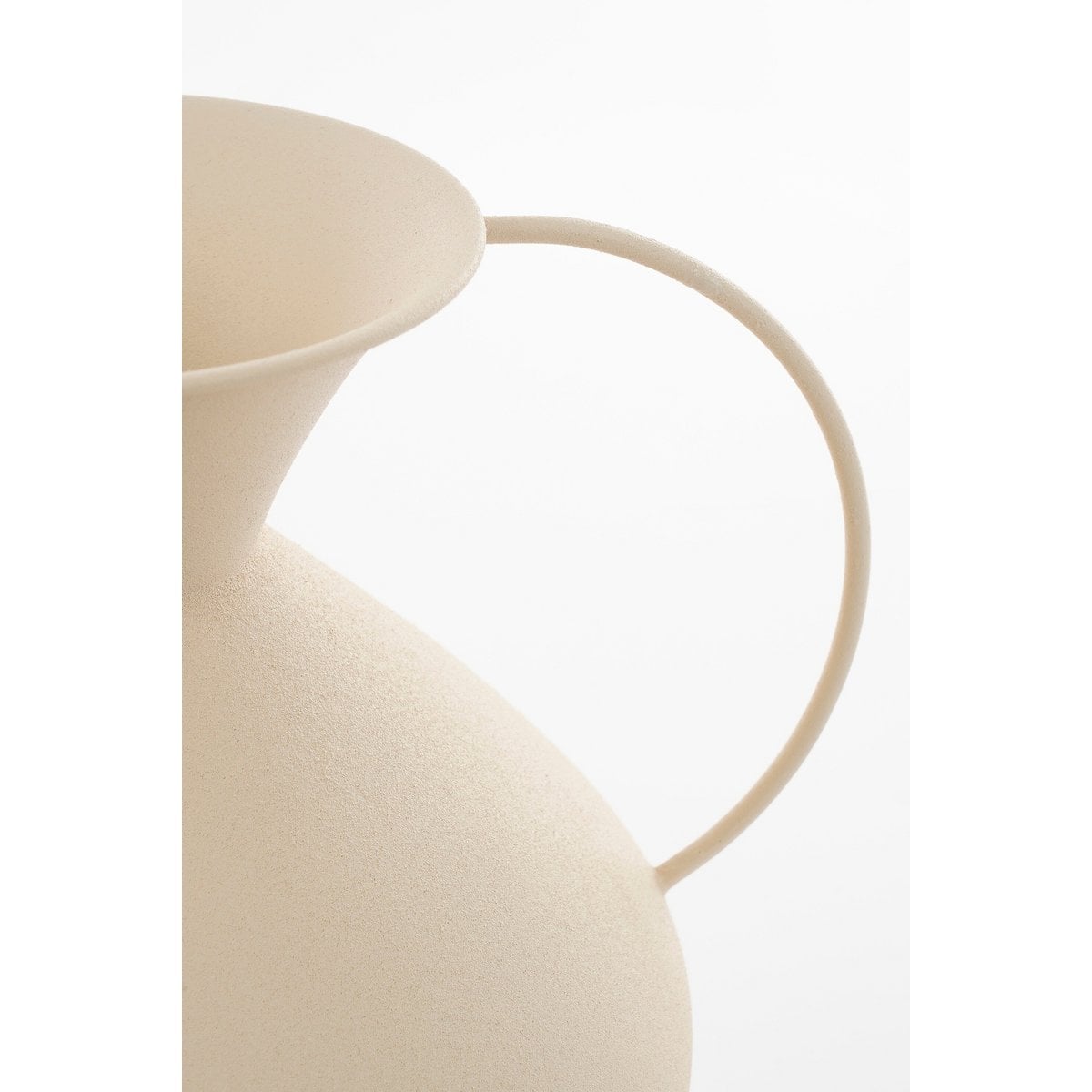 Mica Decorations Gyge Vaas – Metaal Off-white (30,5 cm)