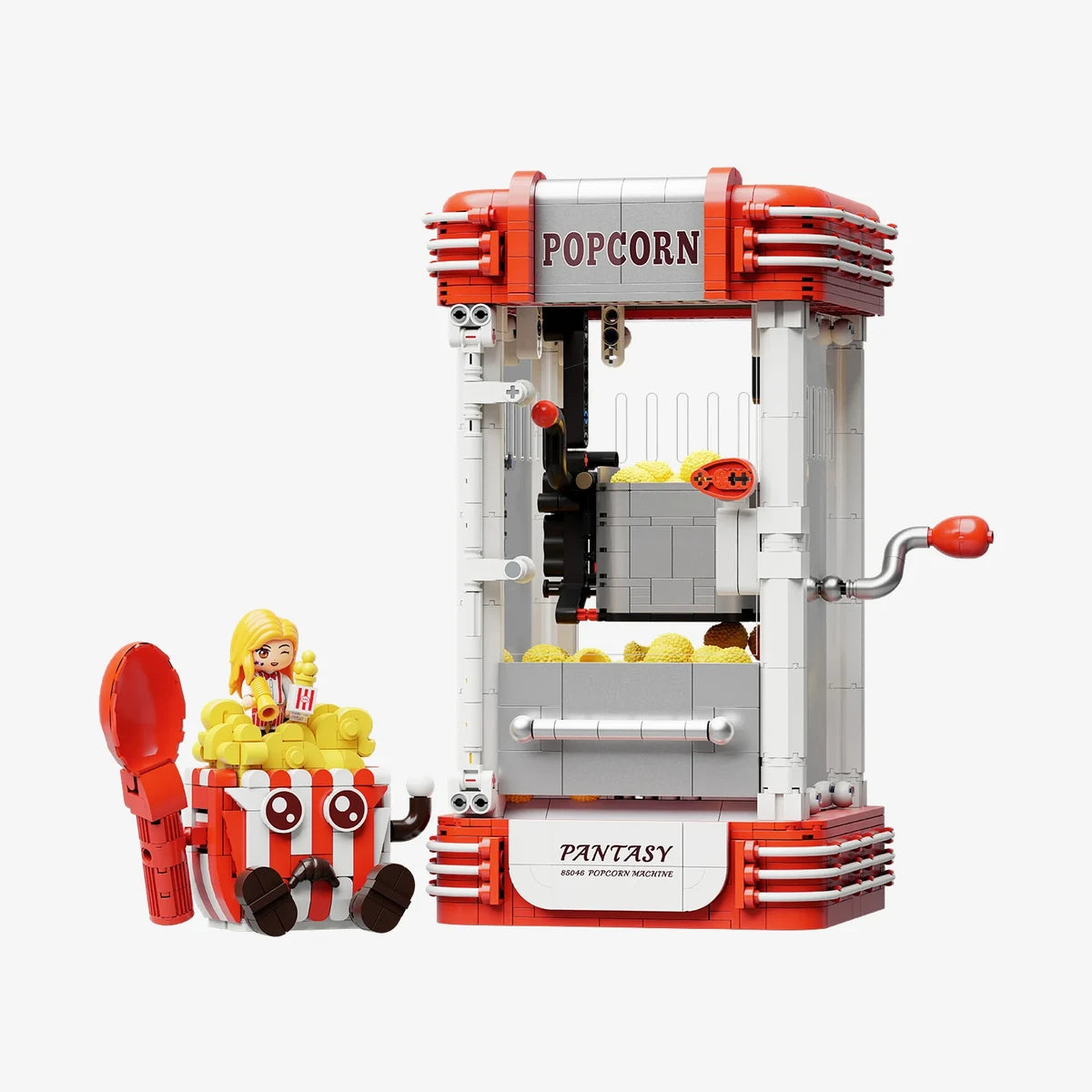Pantasy 3D bouwblokjes, Popcorn Machine, 21,5 x 16 x 27,5 cm