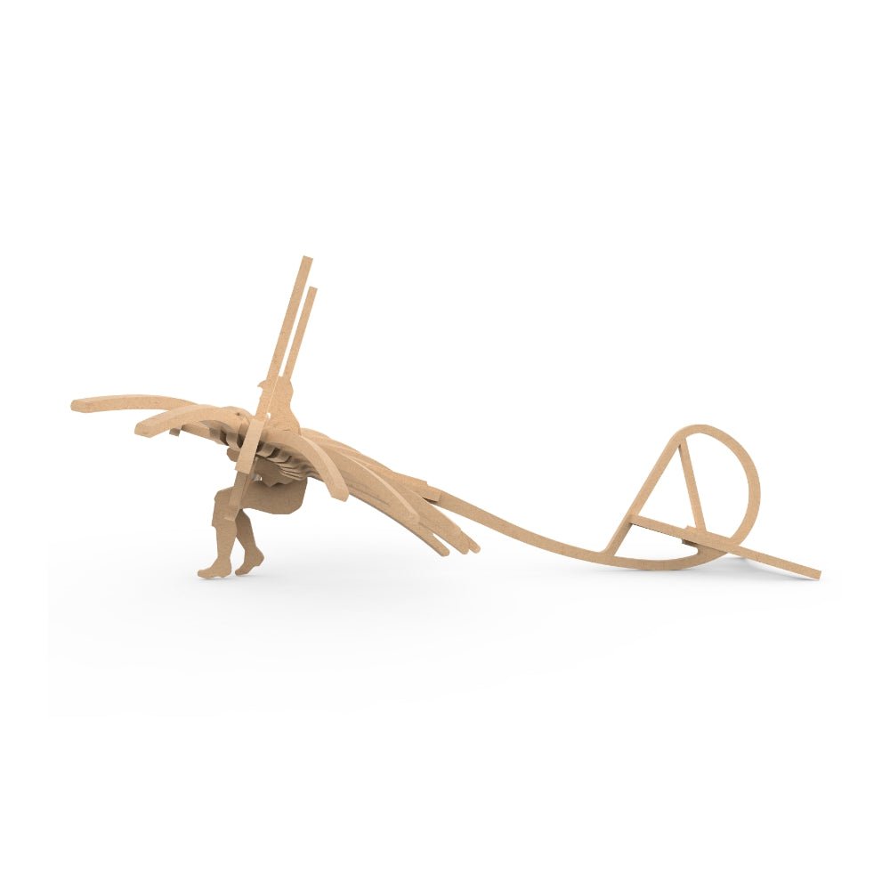 3D houten bouwpakket Lilienthal’s glider 22 × 18 × 15 cm – 36 stukjes