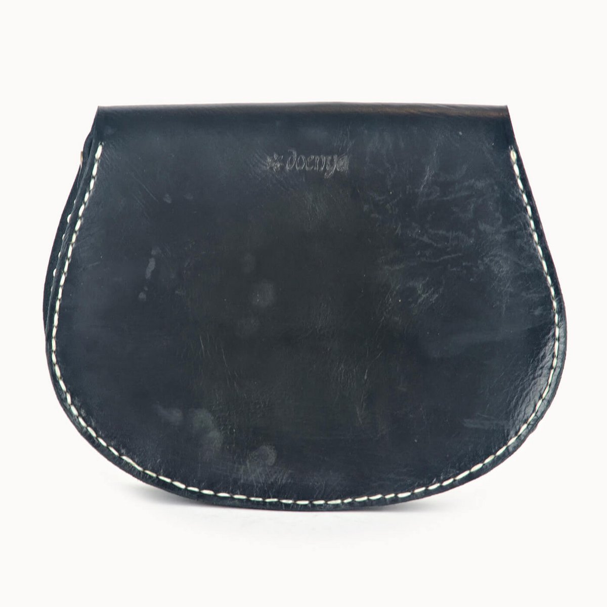 Odalis leren schoudertas van tuigleer, 27 × 6 × 21 cm