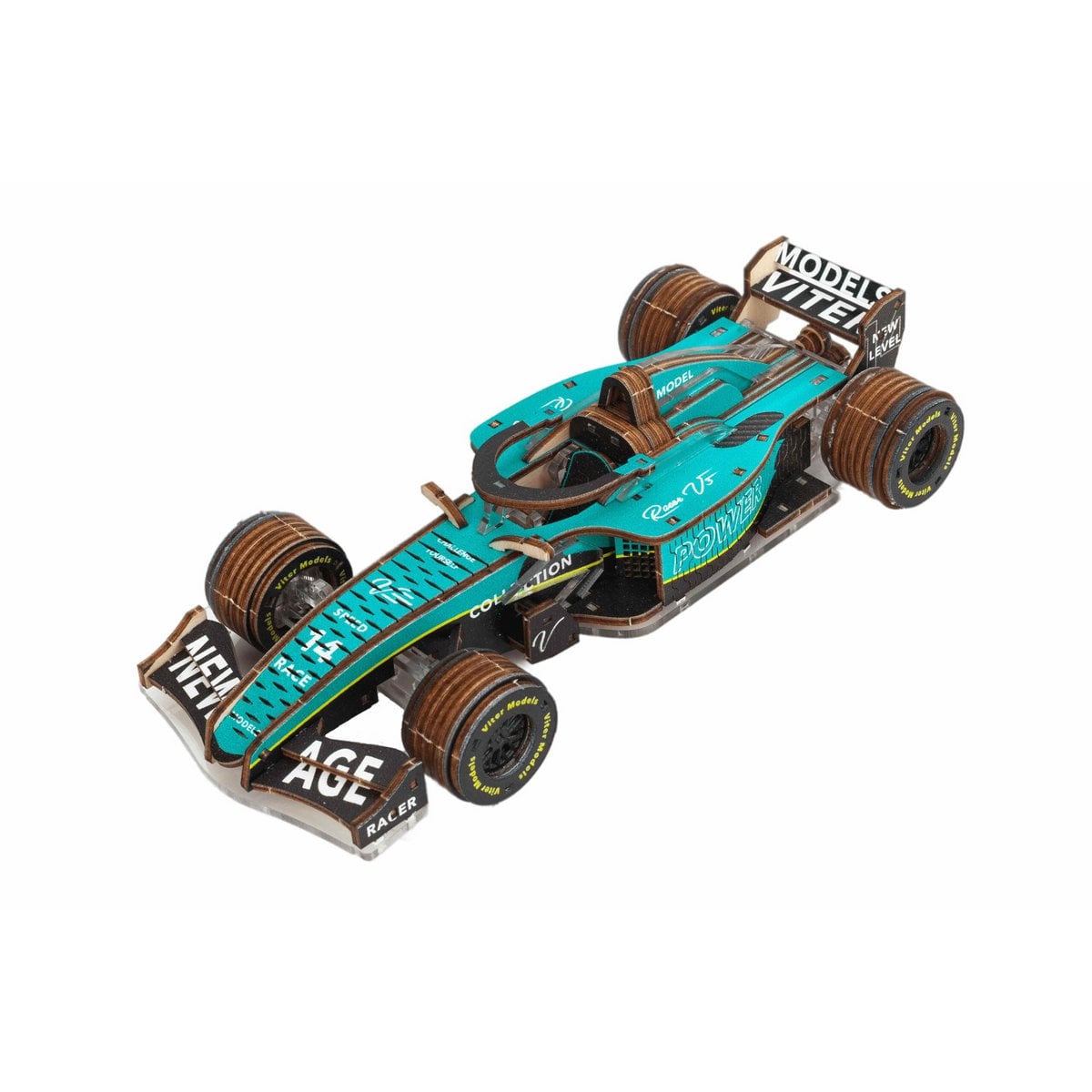 3D mechanische modelbouw racer V3 17 × 7 × 4 cm – 223 stukjes