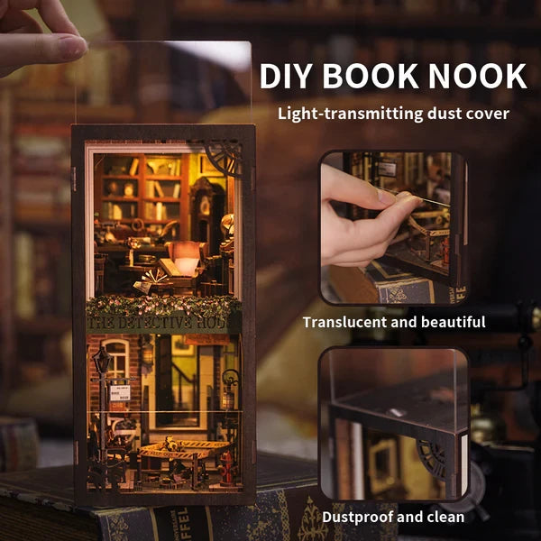 DIY book nook Rose Detective Agency, 23 cm