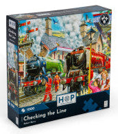 Checking the Line legpuzzel, 1000 stukjes, 68 x 49 cm