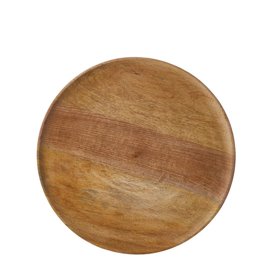 Mica Decorations Duko Decoratief Bord Ø40 cm – Houten Onderbord & Serveerplateau Bruin