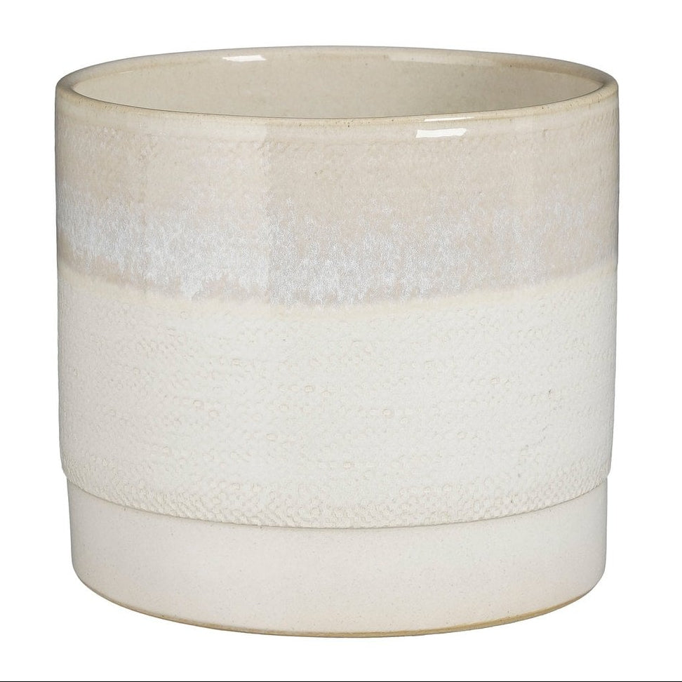 Olof bloempot, beige, 20 × Ø 22 cm