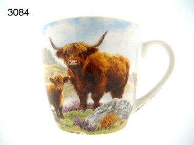 Schotse hooglander ontbijtmok