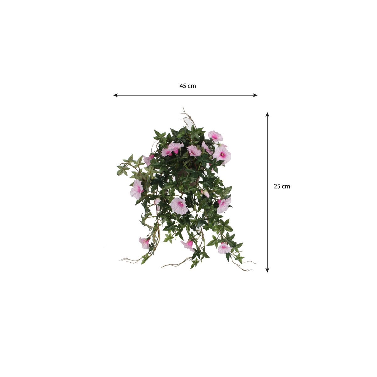 Petunia kunstplant roze, 25 cm