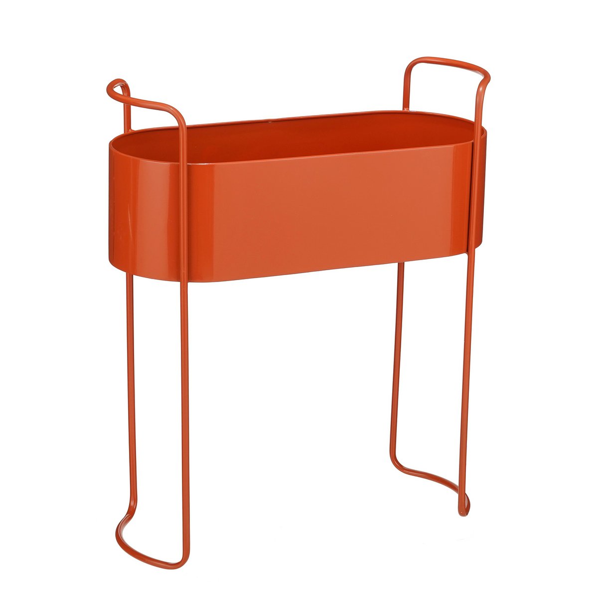 Moritz plantenbak op standaard, rood, 55 × 24 × 65 cm