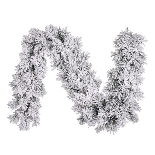 Dinsmore besneeuwde guirlande, 270 cm, Ø 25 cm