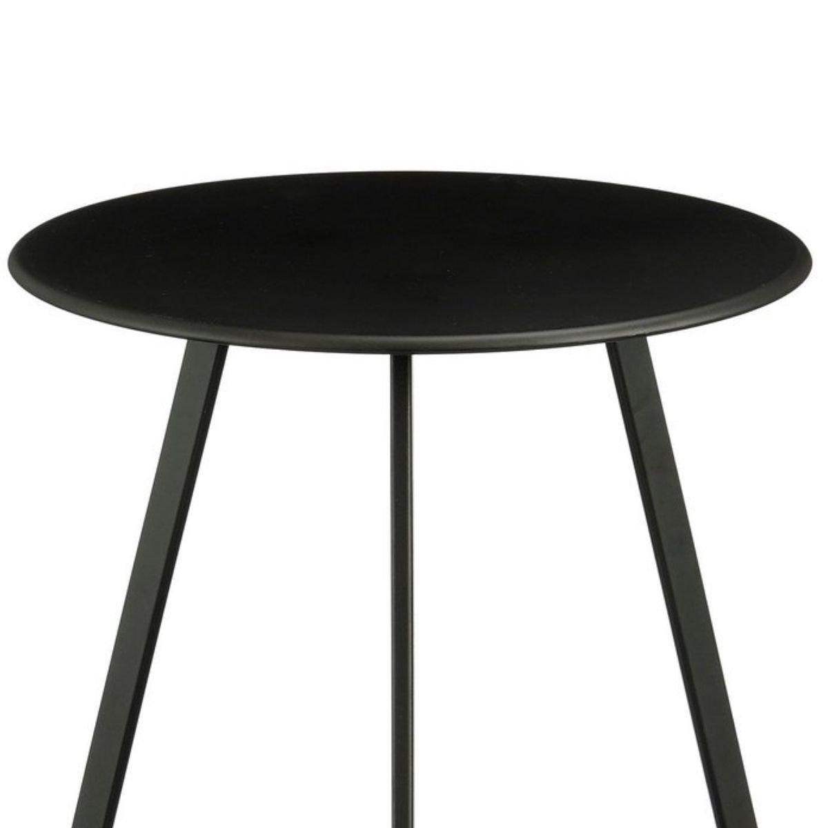 Seattle bijzettafel met twee niveaus, zwart, 46 × 46 × 58 cm