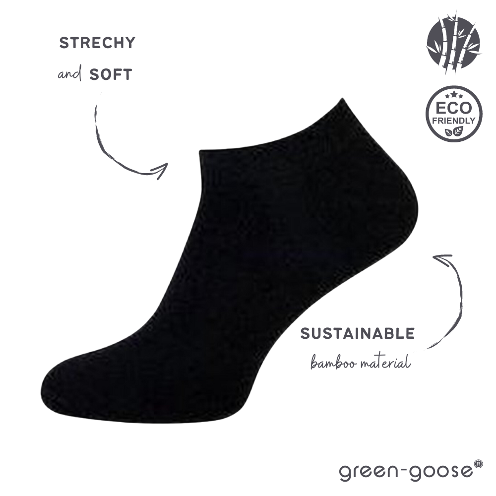 Bamboe footies, set van 5 paar, maat 35-38 of 39-42