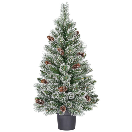 Vandans kunstkerstboom met rijp-effect, 90 cm, Ø 48 cm
