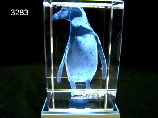 Pinguin glasblokje