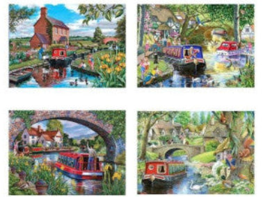 Cruising the Canals legpuzzel set – 4 x 500 stukjes