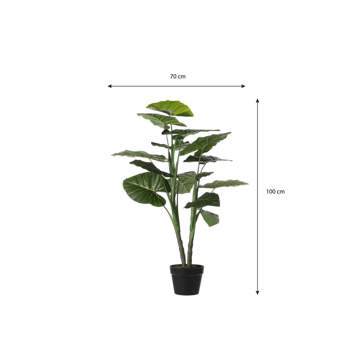 Taro kunstplant, 100 cm