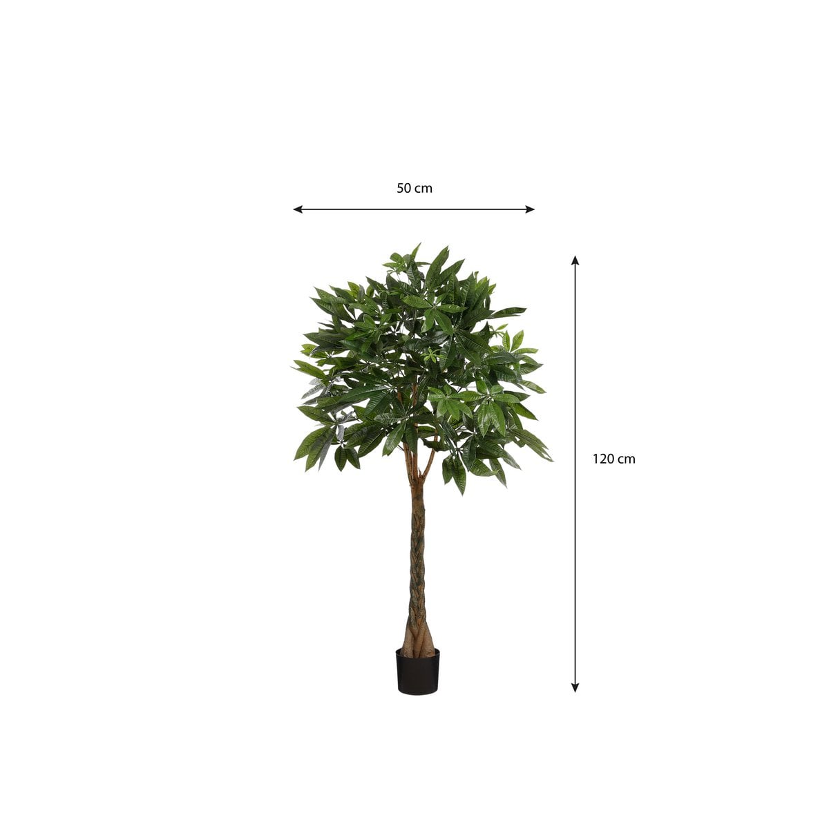 Pachira kunstplant, 120 cm