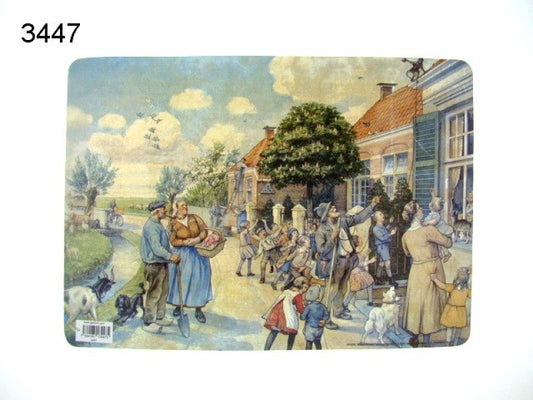 Aap, noot, Mies vertelselplaat placemat