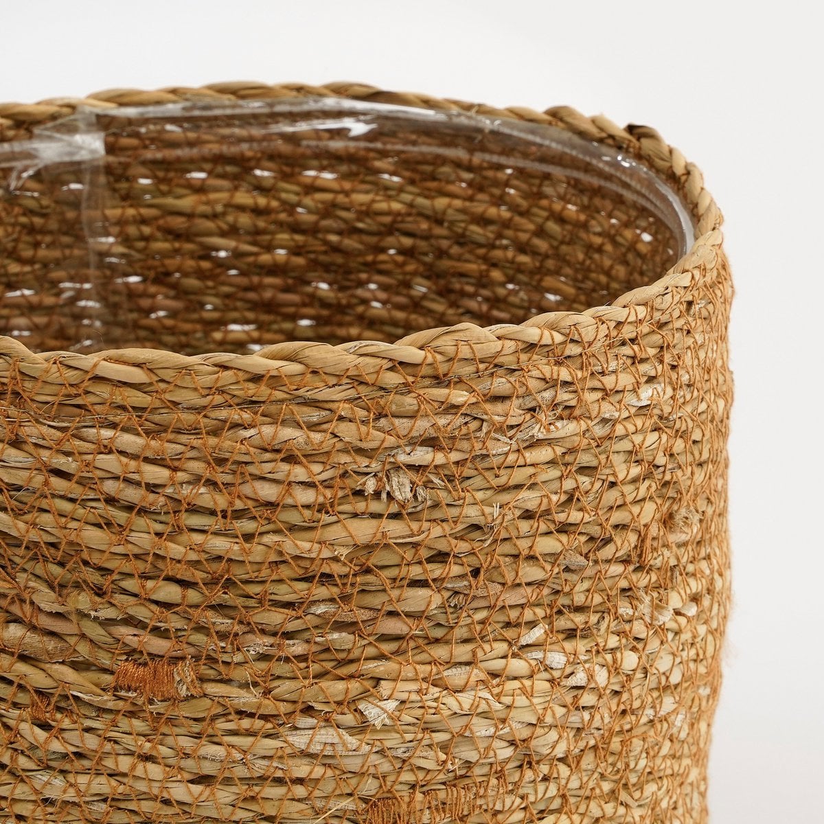 Atlantic plantenmanden, jute, set van 2