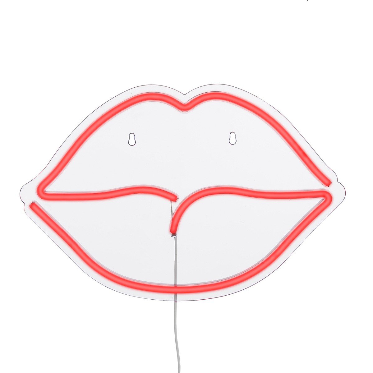 Neonverlichting lippen, rood, 40 cm