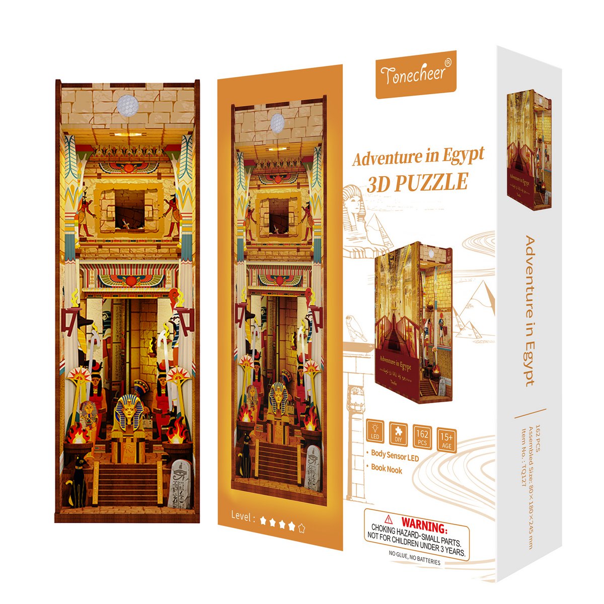 DIY book nook adventure in egypt bookend, 24,5 cm