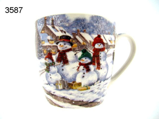 Sneeuwpop ontbijtmok