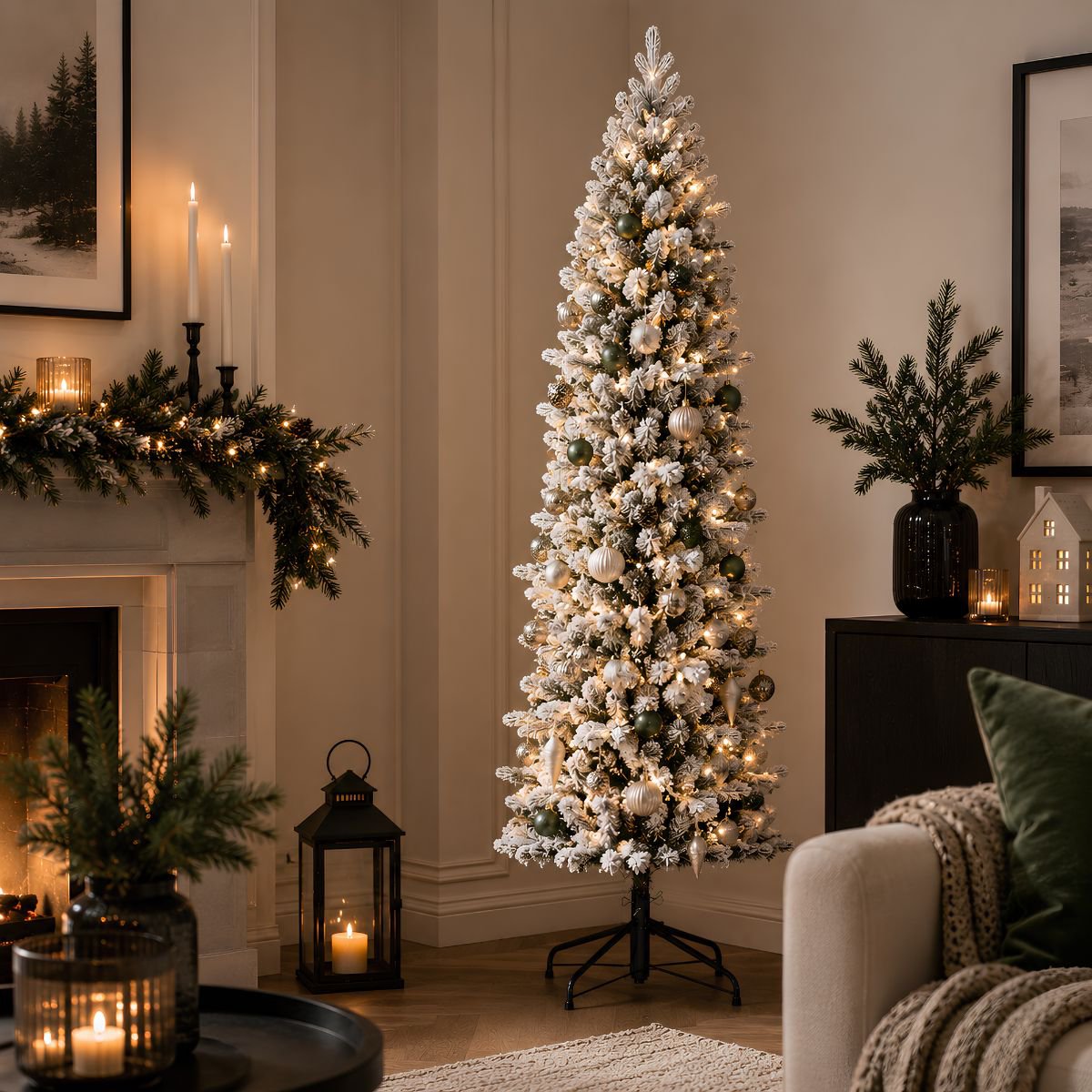 Harma besneeuwde kunstkerstboom, 185 cm, Ø 63 cm