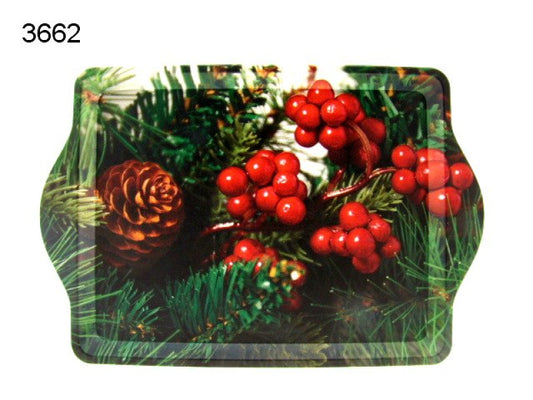 Kerst bessen dienblad, klein