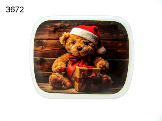 Kerstbeer, blikje met pepermunt