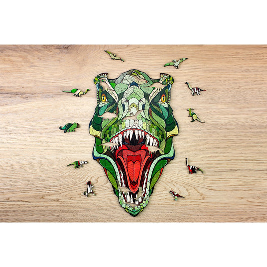 Houten legpuzzel T-Rex L 570 stukjes, 56,5 × 34,5