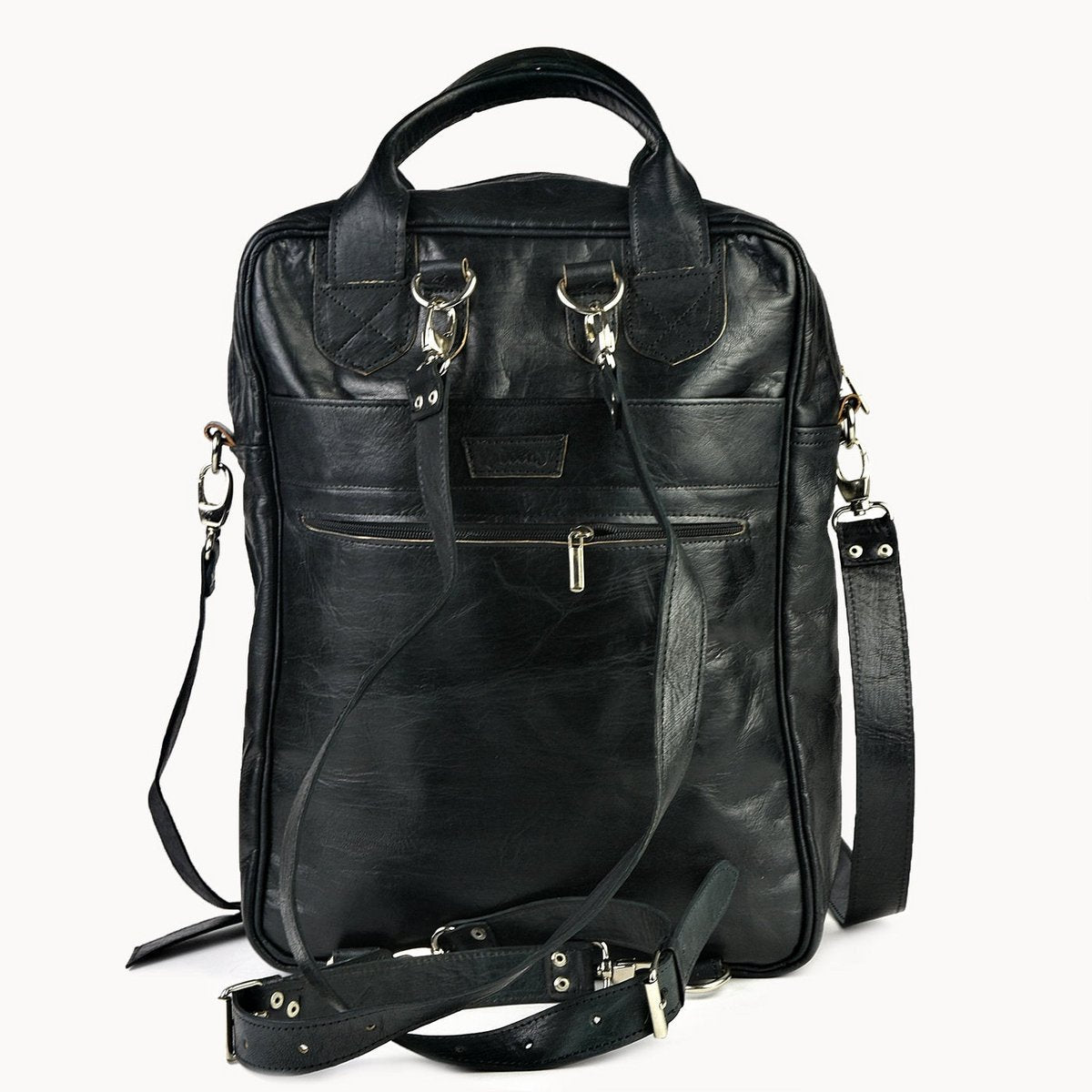 Zoya leren laptoptas en rugzak, 30 × 12 × 40 cm