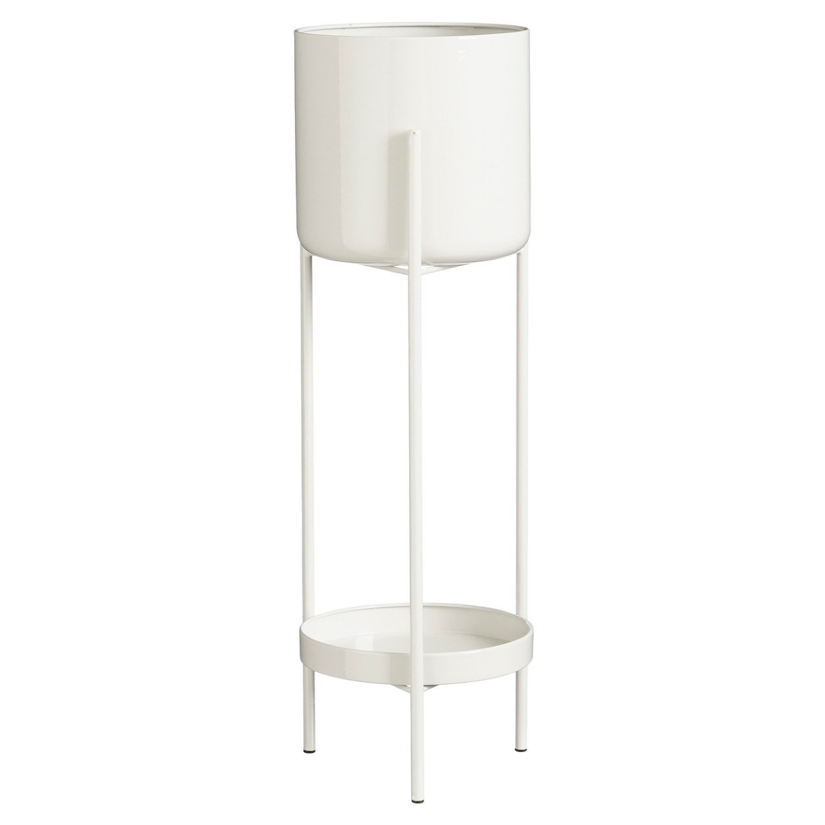 Colyn bloempot op standaard wit Ø 19 × 60 cm