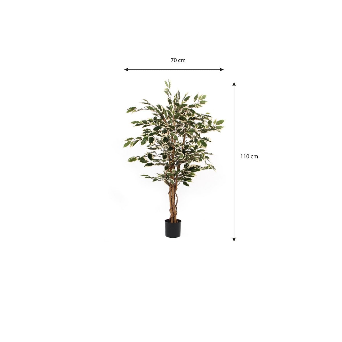 Ficus kunstplant, 110 cm
