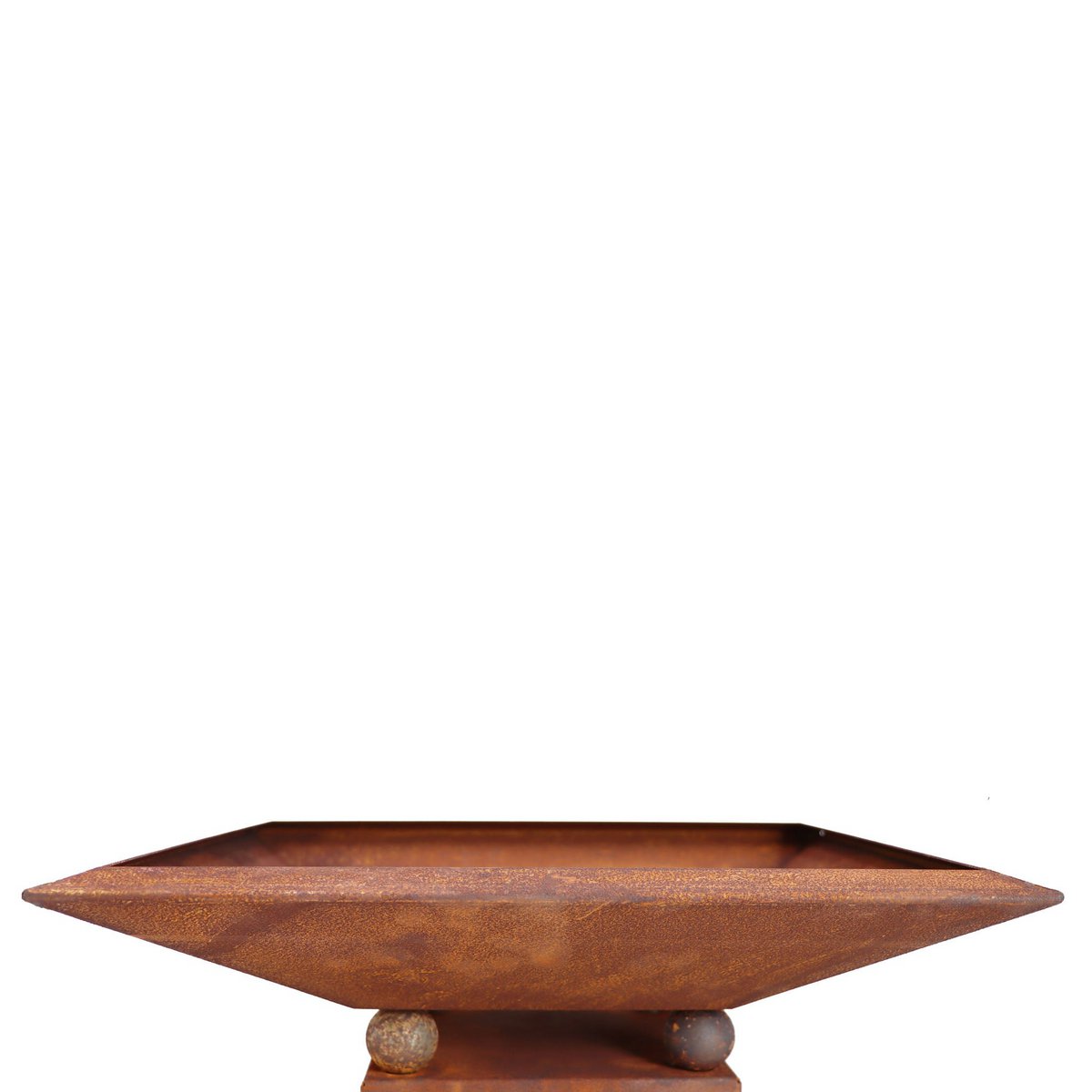 Cortenstalen bloemkom vierkant roestlook, 30–70 cm