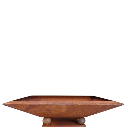 Cortenstalen bloemkom vierkant roestlook, 30–70 cm