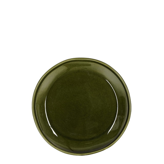 Ontbijtbord Rhea groen keramiek 20 cm