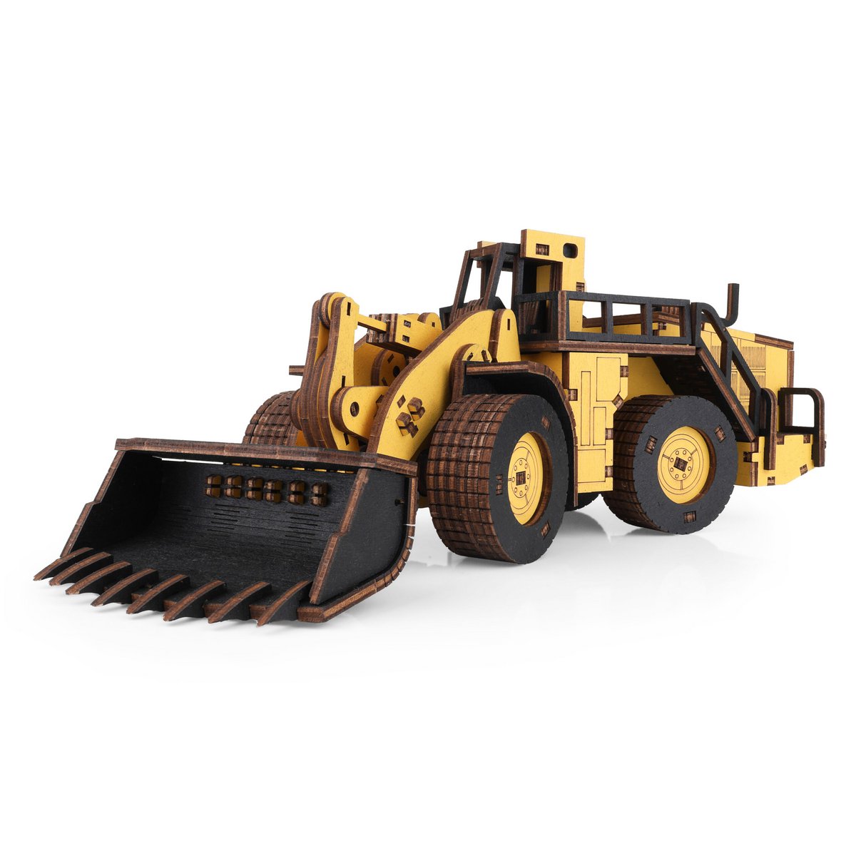 DIY houten mechanische puzzel loader Belaz 78250, 32 x 11,6 x 10,3 cm