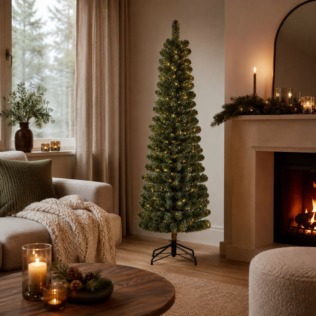 Charlton kunstkerstboom, 185 cm, Ø 53 cm