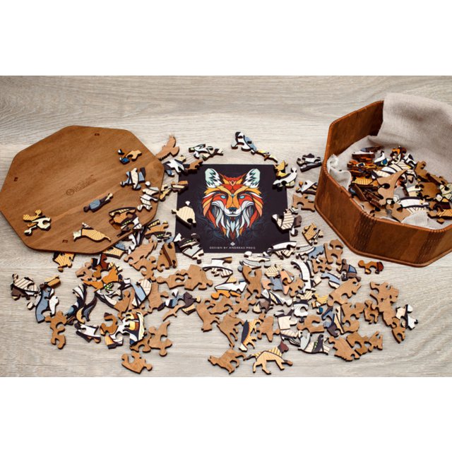 Houten legpuzzel vos, 31 x 28 cm